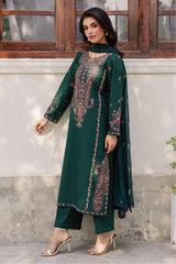 BATIK - 3PC LAWN EMBROIDERED SHIRT WITH CHIFFON EMBROIDERED DUPATTA AND TROUSER - HZG2695