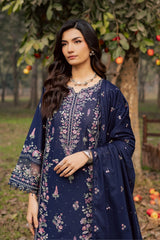 BATIK - 3PC LAWN EMBROIDERED SHIRT WITH CHIFFON EMBROIDERED DUPATTA AND TROUSER - HZG2941