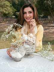 IZEL - 3PC LAWN EMBROIDERED SHIRT WITH KHADDI NET EMBROIDERED DUPATTA AND TROUSER - HZG2805