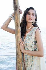 FIONA - 3PC LAWN EMBROIDERED SHIRT WITH CHIFFON PRINTED DUPATTA AND TROUSER - HZG2955