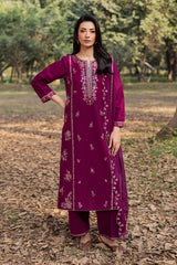BATIK - 3PC LAWN EMBROIDERED SHIRT WITH CHIFFON EMBROIDERED DUPATTA AND TROUSER - HZG2893