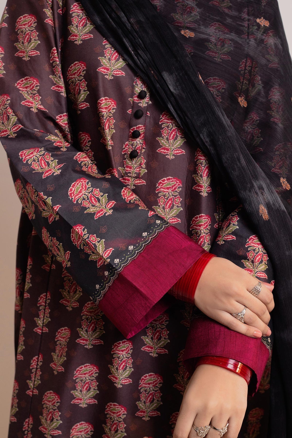 ZARA SHAH JAHAN - 3PC LAWN PRINTED SHIRT WITH CHIFFON PRINTED DUPATTA AND TROUSER - HZG1539