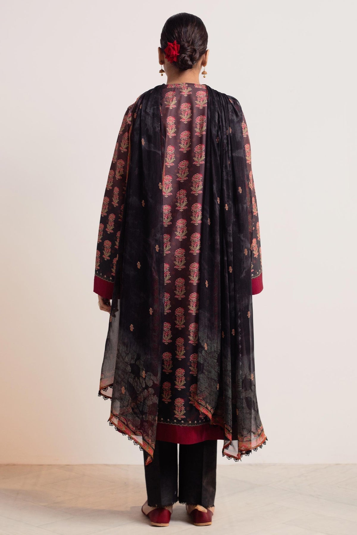 ZARA SHAH JAHAN - 3PC LAWN PRINTED SHIRT WITH CHIFFON PRINTED DUPATTA AND TROUSER - HZG1539