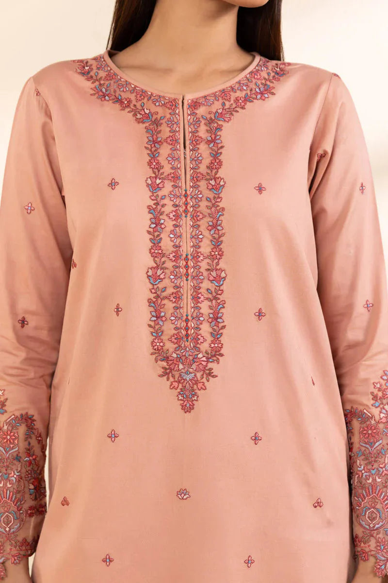 SAPPHIRE - 3PC LAWN EMBROIDERED SHIRT WITH MANAAR PRINTED DUPATTA AND TROUSER - HZG2064