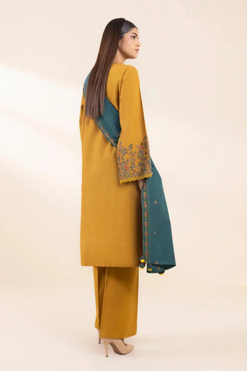 SAPPHIRE - 3PC LAWN EMBROIDERED SHIRT WITH LAWN EMBROIDERED DUPATTA AND TROUSER - HZG1962