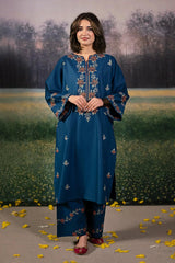 URGE - 2PC LAWN EMBROIDERED SHIRT AND EMBROIDERED TROUSER - HZG2144