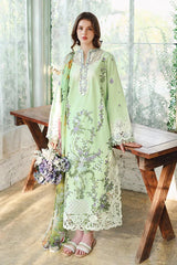 MUSHQ - 3PC LAWN EMBROIDERED SHIRT WITH CHIFFON PRINTED DUPATTA AND TROUSER - HZG3031