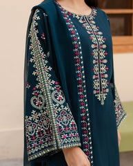 BATIK - 3PC DHANAK EMBROIDERED SHIRT WITH CHIFFON EMBROIDERED DUPATTA AND TROUSER - HZG2779