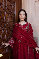 BATIK - 3PC LAWN EMBROIDERED SHIRT WITH CHIFFON EMBROIDERED DUPATTA AND TROUSER - HZG2960
