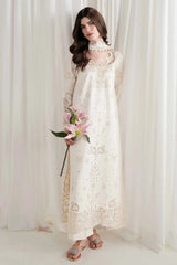 ZAIB - 3PC LAWN EMBROIDERED SHIRT WITH SILK PRINTED DUPATTA AND TROUSER - HZG3024