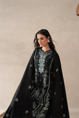 BEECHTREE- 3PC KARANDI EMBROIDERED SHIRT WITH KHADI NET EMBROIDERED DUPATTA AND TROUSER - HZU2433