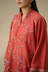 CROSS STITCH - 2PC DHANAK EMBROIDERED SHIRT AND TROUSER - HZG3109