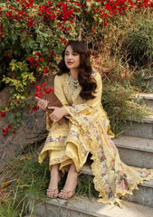 ELAF - 3PC LAWN EMBROIDERED SHIRT WITH CHIFFON EMBROIDERED DUPATTA AND TROUSER - HZG2891