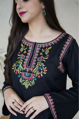 AISLING - 2PC DHANAK EMBROIDERED SHIRT AND TROUSER - HZG2374