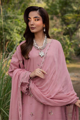 BATIK - 3PC LAWN EMBROIDERED SHIRT WITH CHIFFON EMBROIDERED DUPATTA AND TROUSER - HZG2842